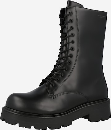 VAGABOND SHOEMAKERS Lace-Up Ankle Boots 'Cosmo 2.0' in Black: front