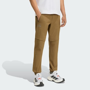 Effilé Pantalon outdoor 'Xperior Utilitas' ADIDAS TERREX en marron : devant