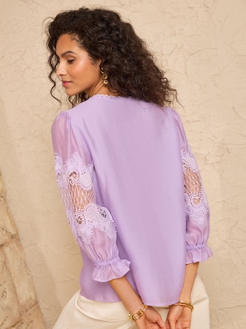 love & roses Pusero värissä lila