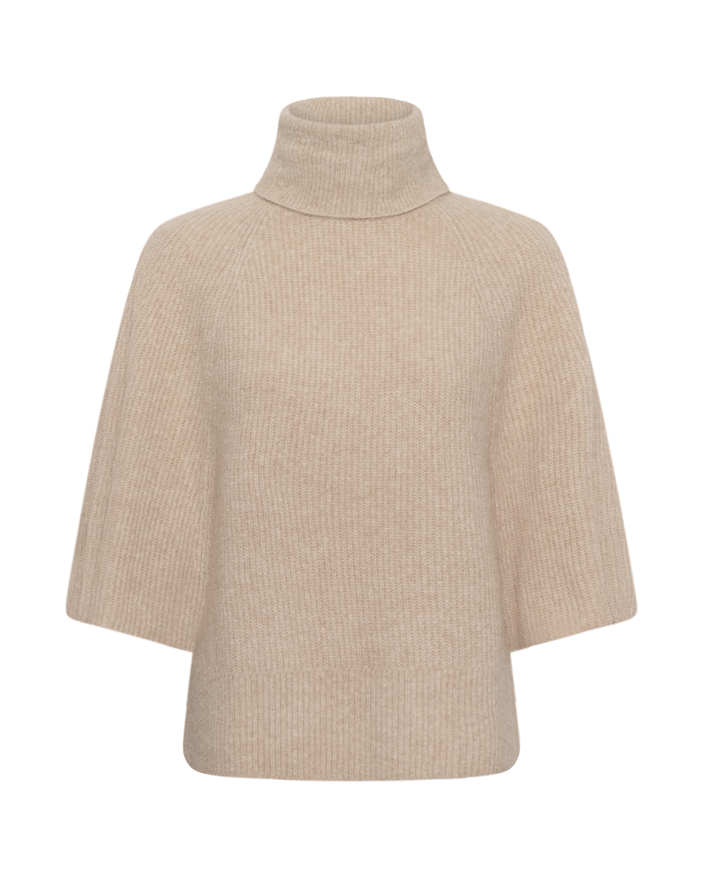 SOAKED IN LUXURY - Pullover 'Bean' em bege: frente
