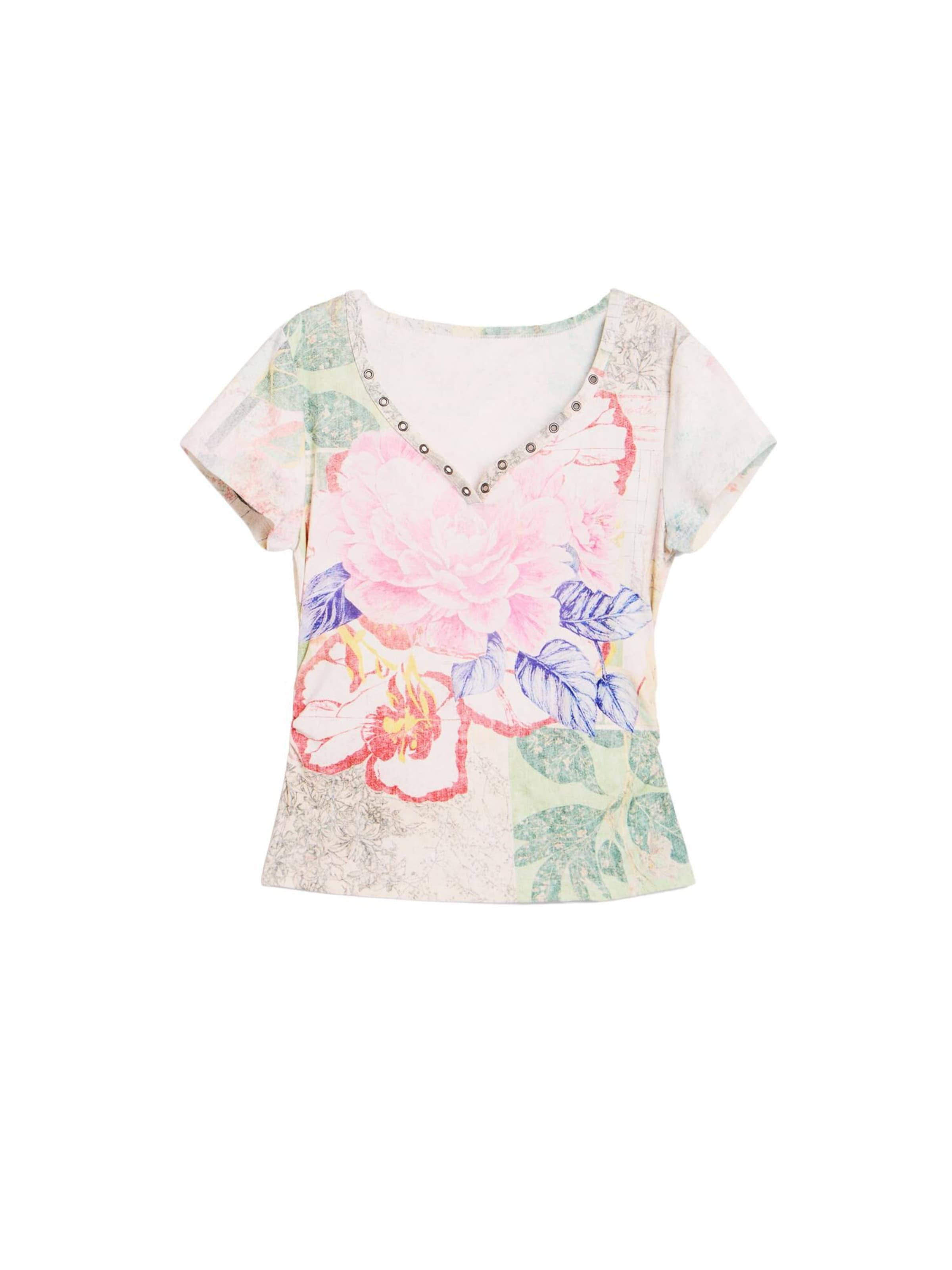 Desigual T-Shirt in Mischfarben: Vorderseite