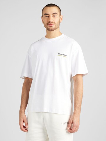 JACK & JONES T-shirt 'BAXTER' i vit: framsida