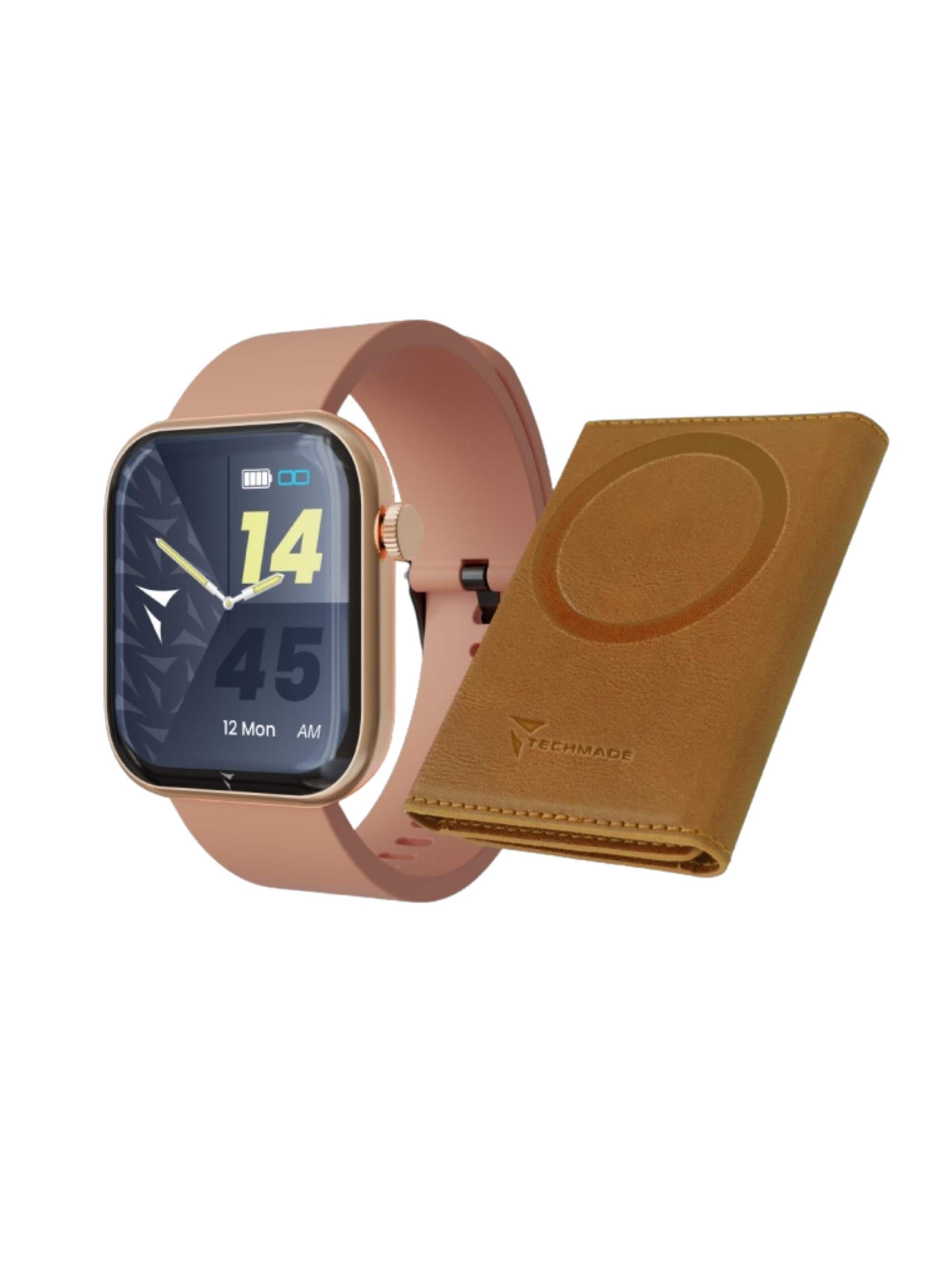 Techmade Digitaluhr‌‌ in Pink: Vorderseite