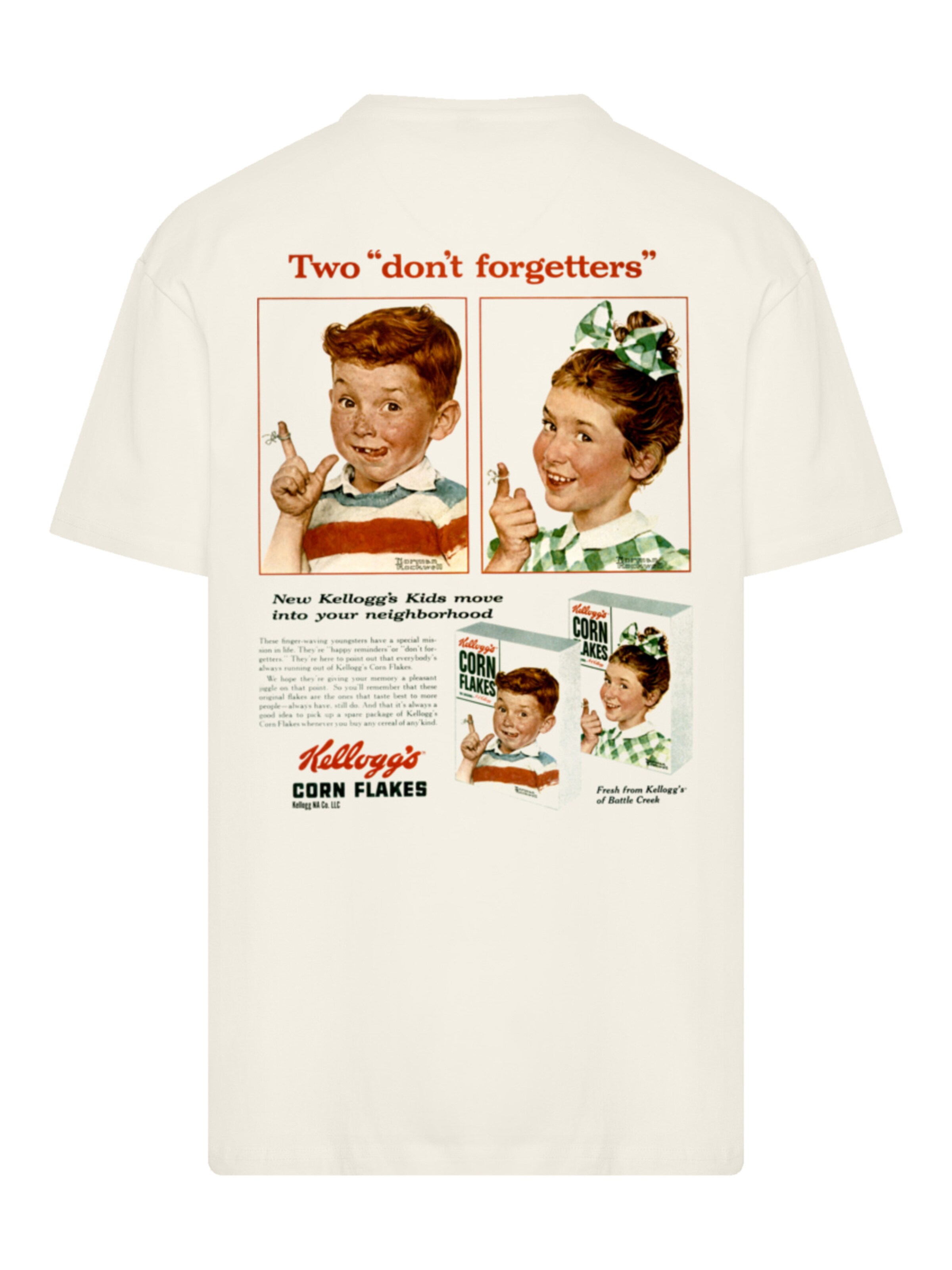 T-Shirt 'Kellogg's' F4NT4STIC en beige