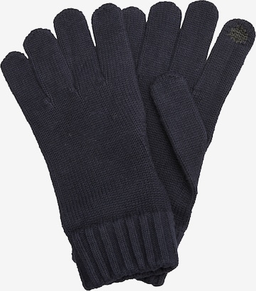 s.Oliver Full Finger Gloves in Blue: front