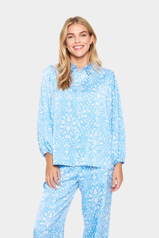 SAINT TROPEZ Bluse 'Imena' i blå: forside