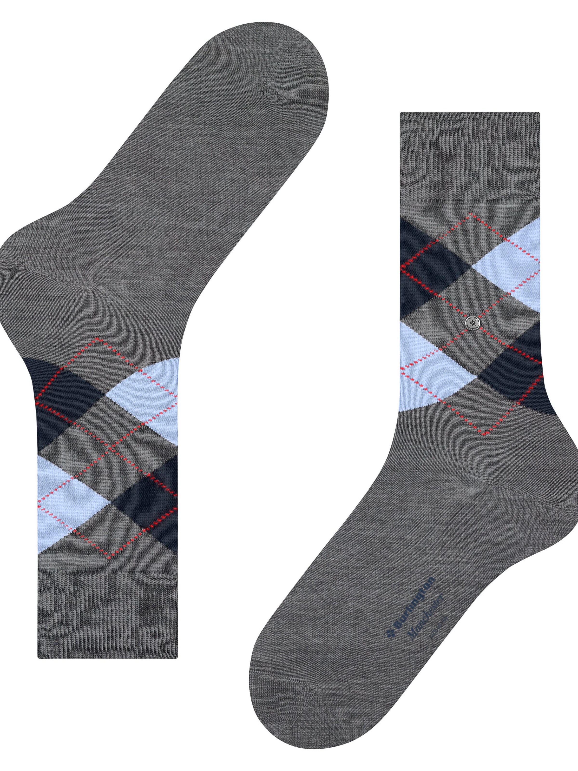 BURLINGTON Socks 'Manchester' in Grey