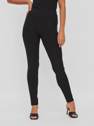 Skinny Leggings 'Spice' de la VILA pe negru: față