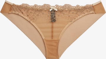 Slip 'embroidery opal' La Muel Lingerie en beige : devant