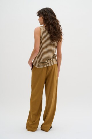 My Essential Wardrobe Wide leg Broek in Bruin