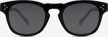 Lunettes de soleil 'The Onyx Matte Wayfarer' Maxte en noir : devant