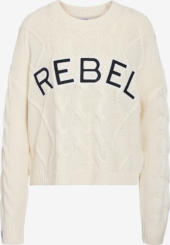 Pull-over 'NMREBECCA' Noisy may en beige : devant