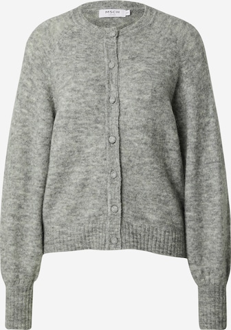 MSCH COPENHAGEN Knit Cardigan 'Zasha Hope' in Grey: front