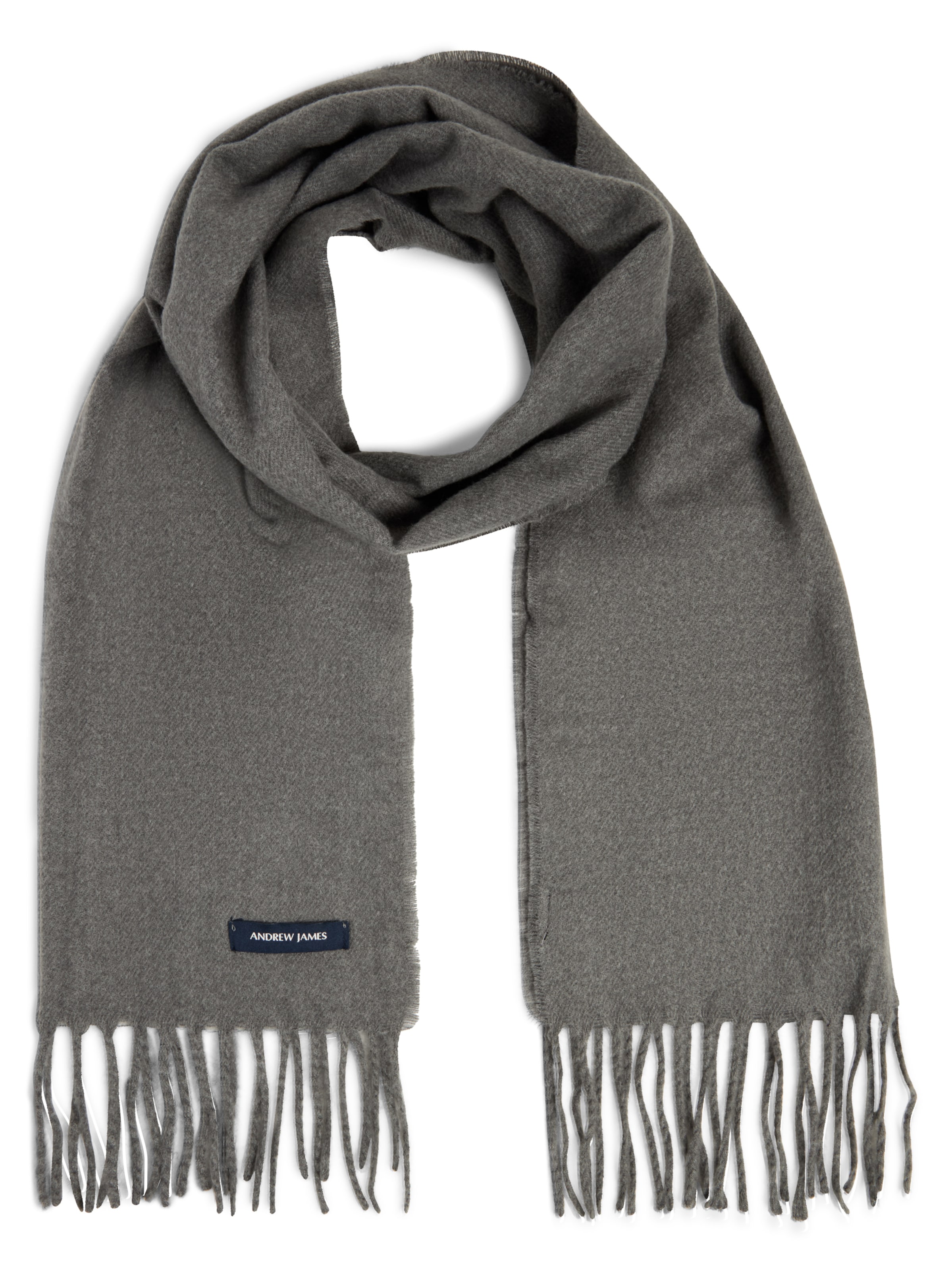 Andrew James Sjaal in Grijs: voorkant