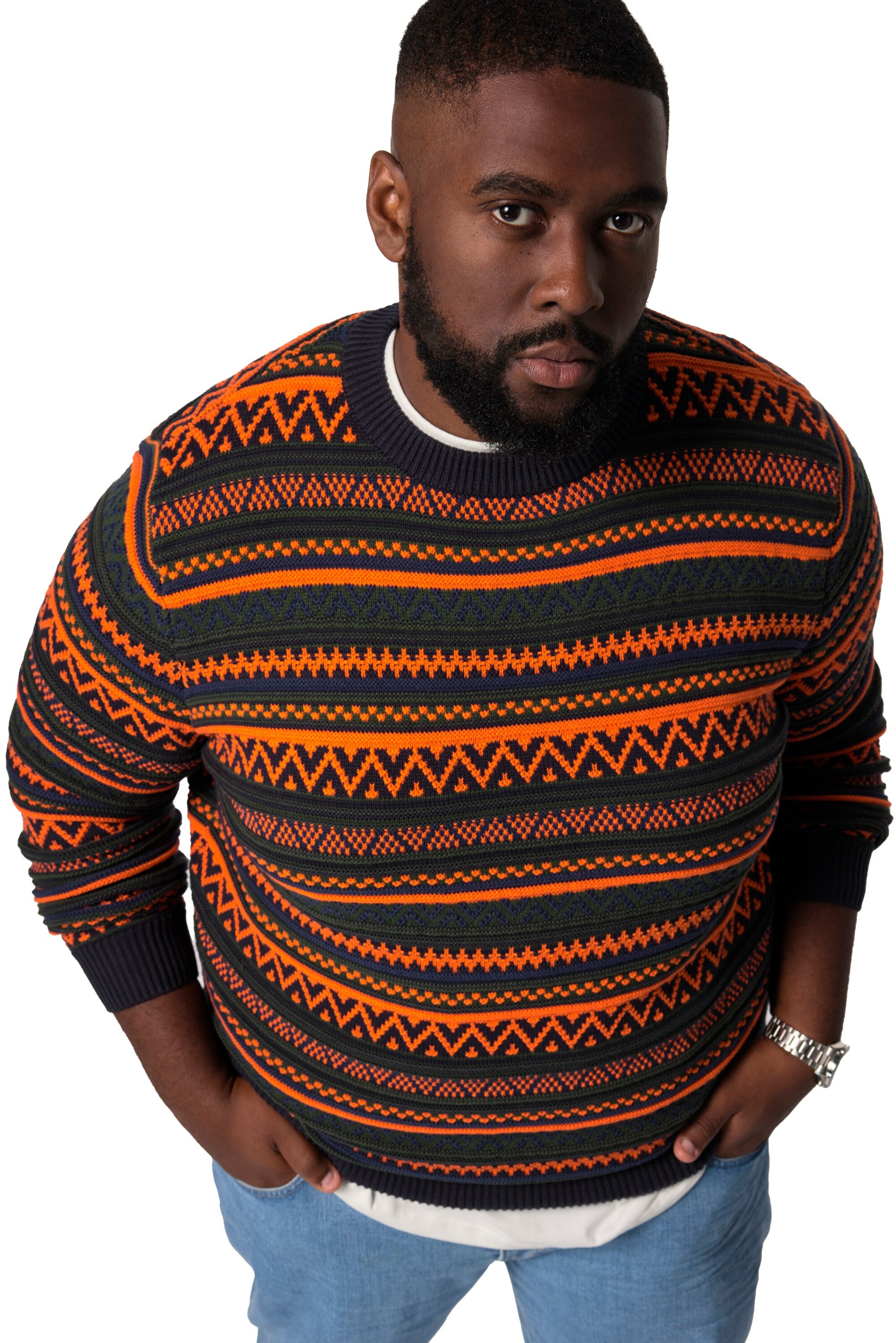 STHUGE Pullover in Mischfarben: Vorderseite