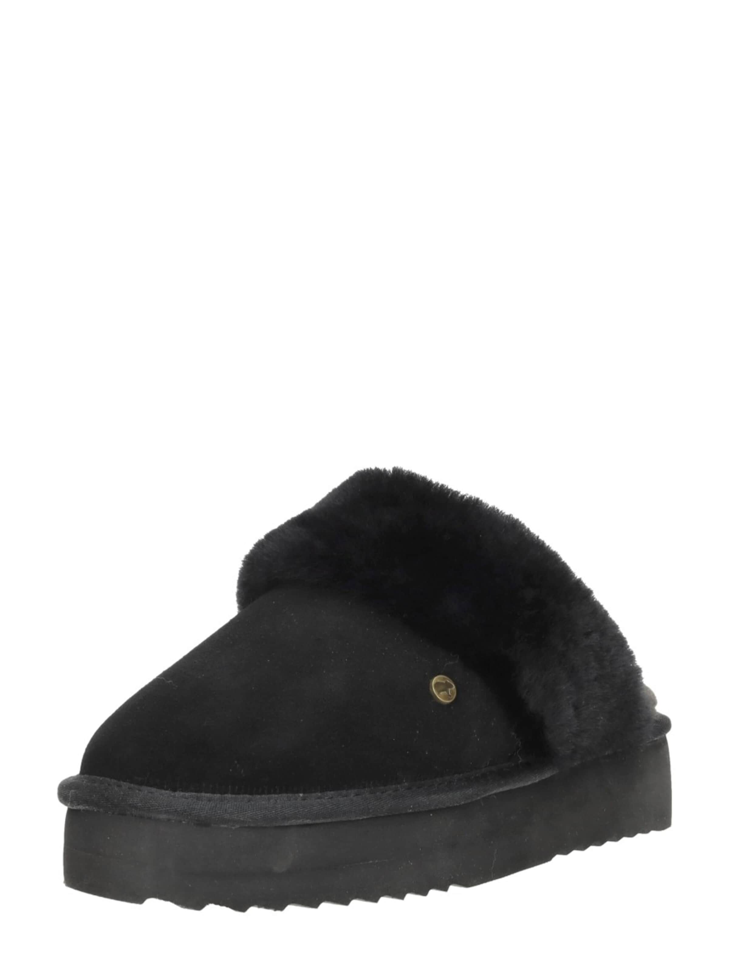 Warmbat Slippers 'Flurry Plateau' in Black