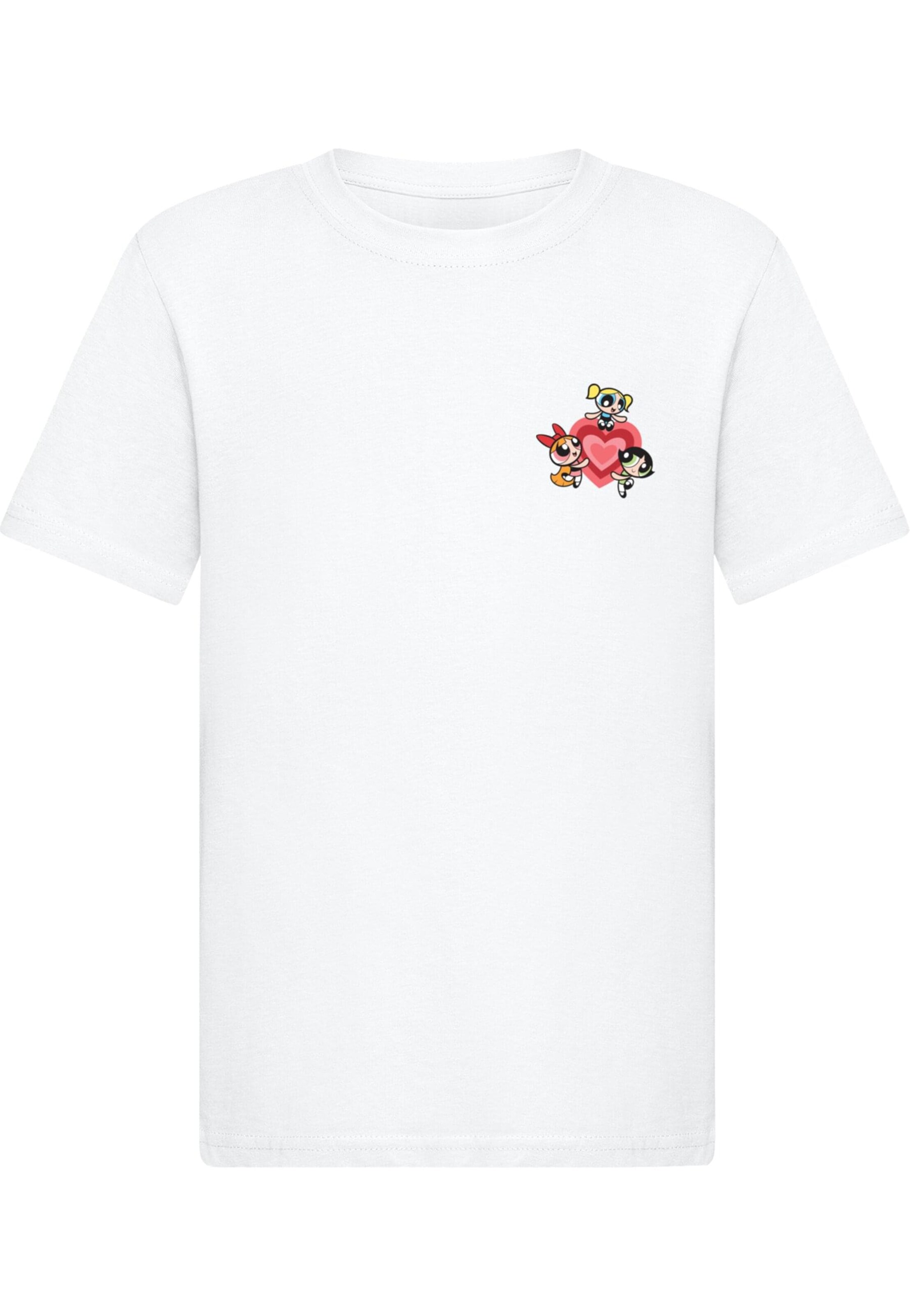 Merchcode Shirt 'The Powerpuff Girls' in White: front