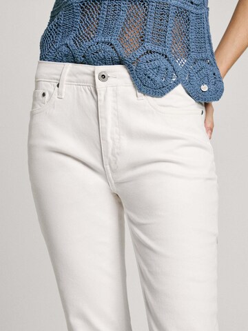 Pepe Jeans Slimfit Broek 'Thelma' in Wit