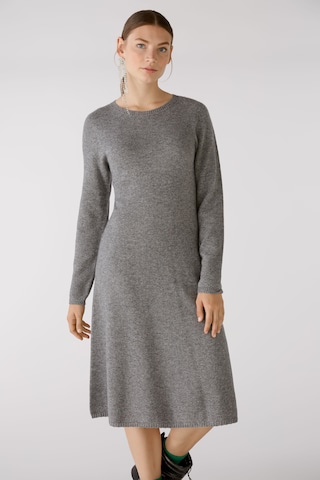 OUI Knitted dress in Grey: front