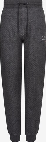 TOMMY HILFIGER Tapered Pants 'Diamond' in Grey: front