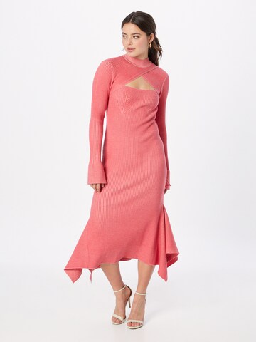 3.1 Phillip Lim Πλεκτό φόρεμα σε ροζ: μπροστά