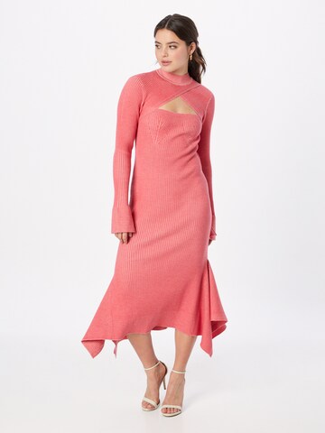 3.1 Phillip Lim Gebreide jurk in Roze: voorkant