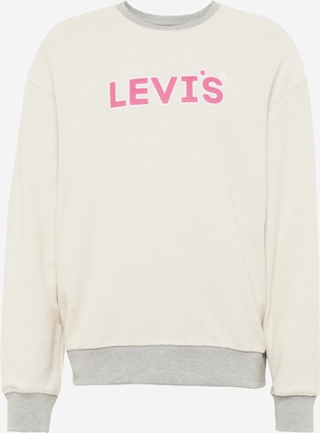 LEVI'S ® Sweatshirt 'Relaxd Graphic Crew' in Beige: front