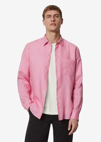 Marc O'Polo Regular fit Overhemd in Roze: voorkant