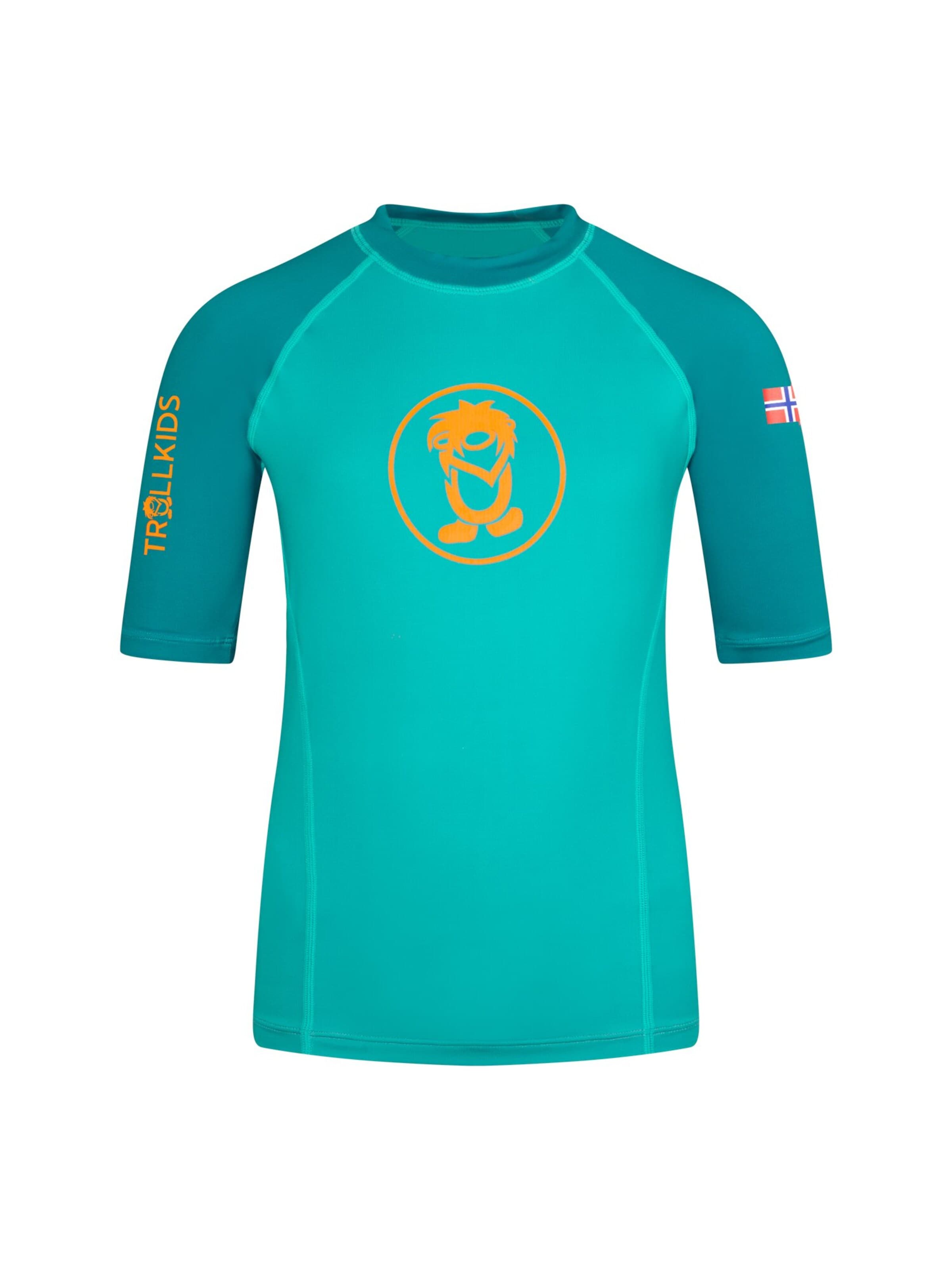 TROLLKIDS Athletic Swimwear in Green: front