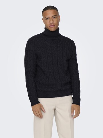 Only & Sons Pullover 'Rigge' in Schwarz: predná strana