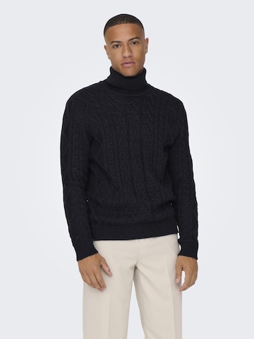 Only & Sons Pullover 'Rigge' i sort: forside