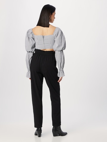 ABOUT YOU Loose fit Pleat-Front Pants 'Mina' in Black