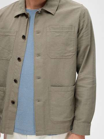 SELECTED HOMME Between-season jacket 'Brody' in Green