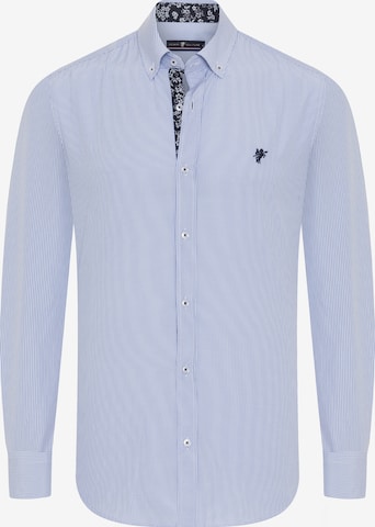 DENIM CULTURE Button Up Shirt 'Igor' in Blue: front