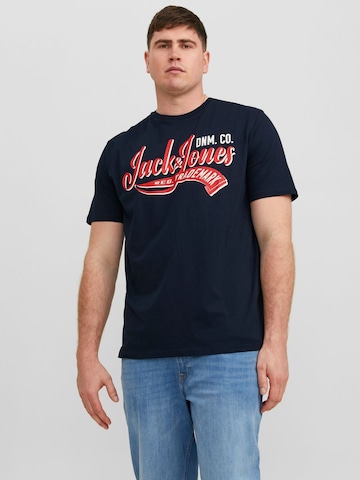 Jack & Jones Plus Shirt in Blauw: voorkant