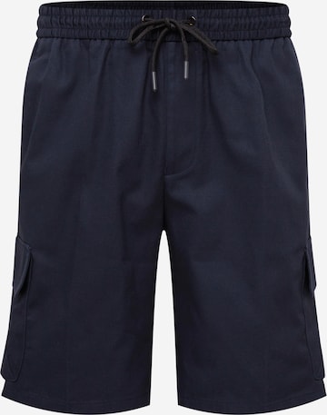 BURTON MENSWEAR LONDON Regular Cargobroek in Blauw: voorkant