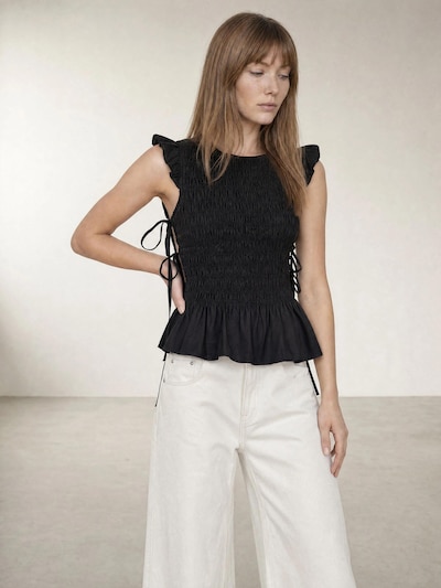 ARMIE Top 'The Emma Smock Top' v velikosti XS  | črna barva, Prikaz izdelka