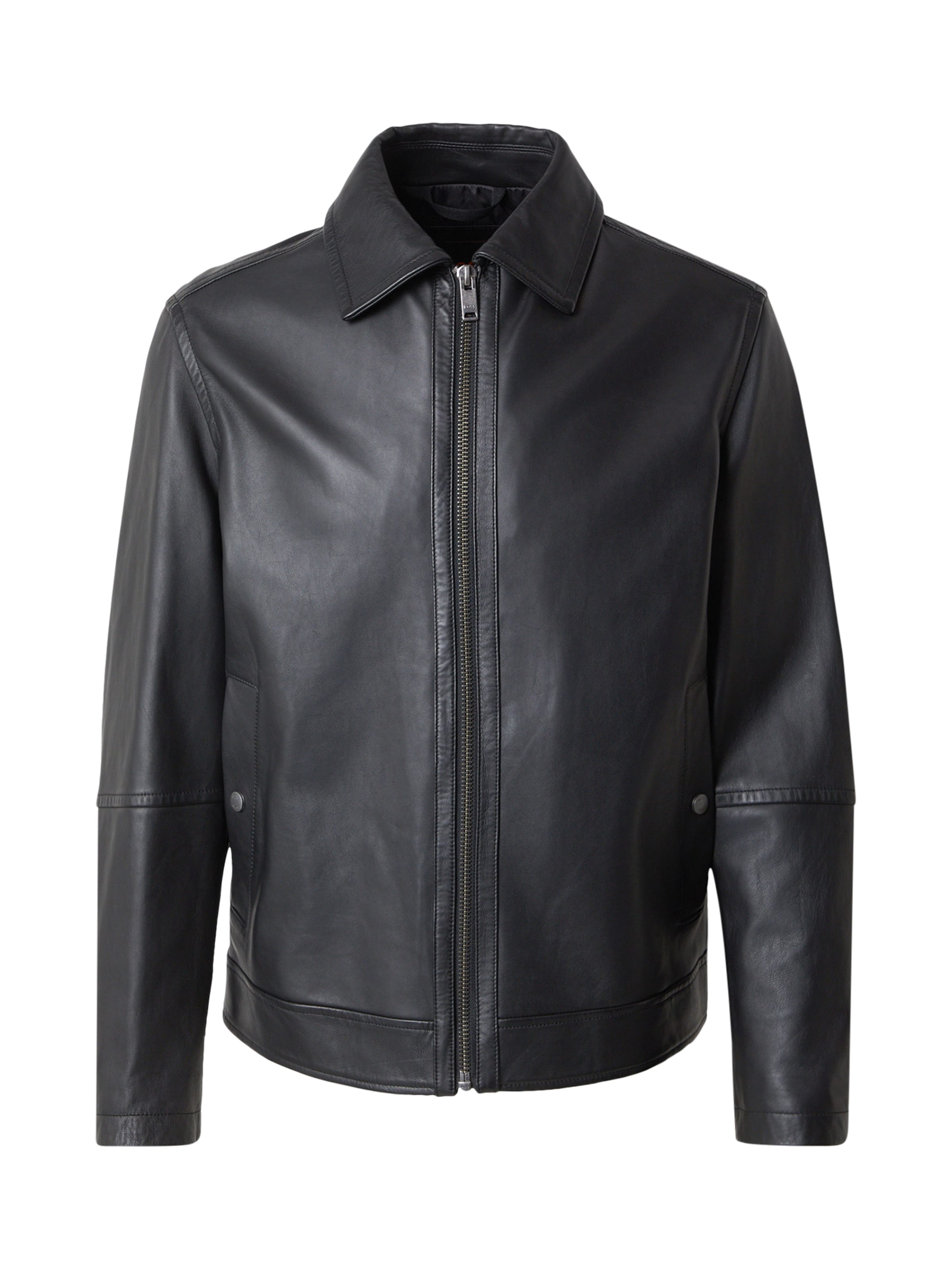 BOSS Starpsezonu jaka 'Jogear', krāsa - melns, Preces skats