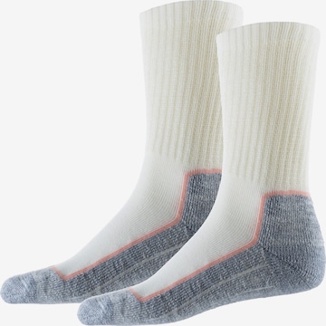 Uphill Sport Socken 'Tieva' in Weiß: Vorderseite