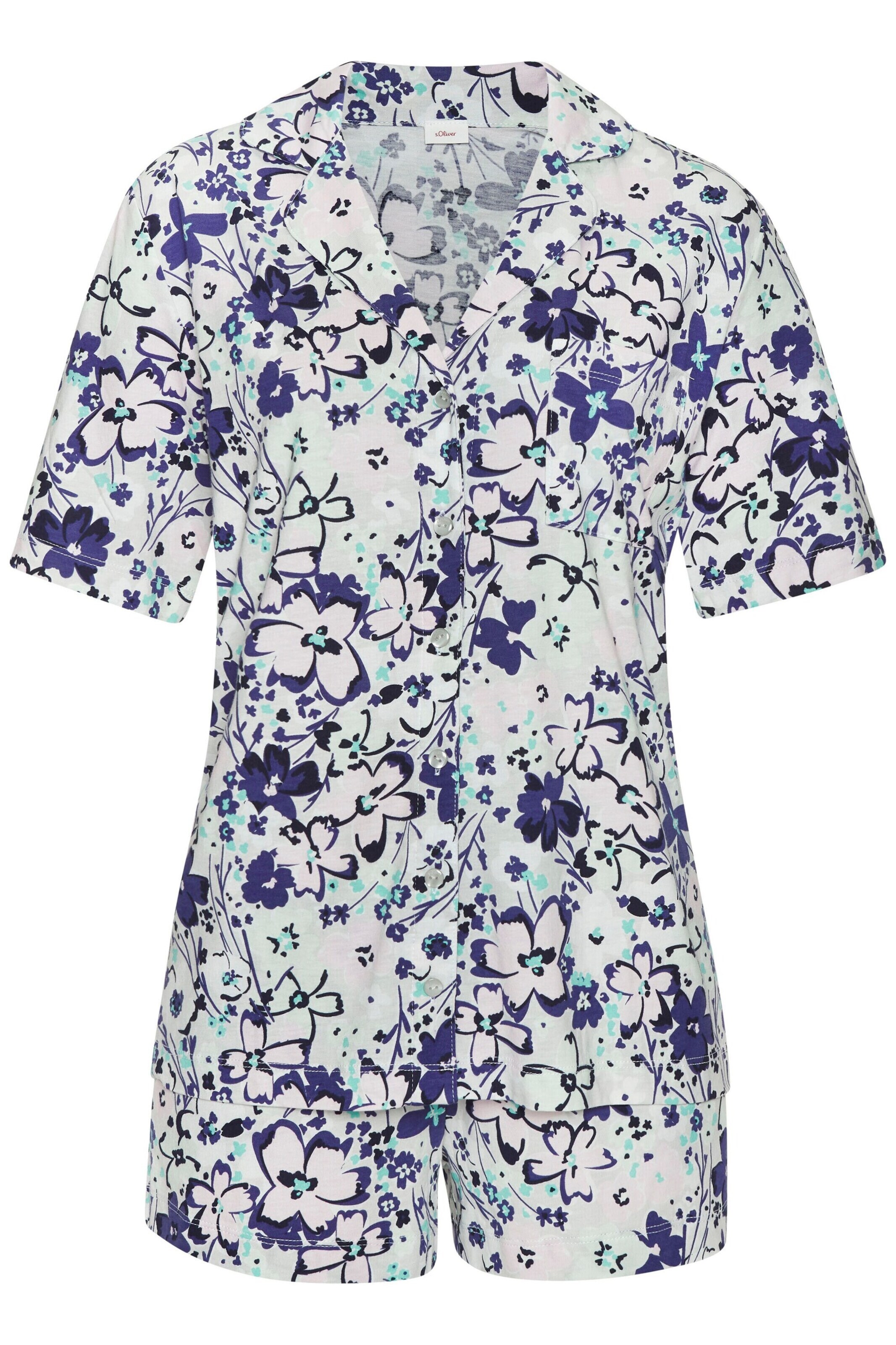 Pantaloni scurți de la s.Oliver pe albastru: față