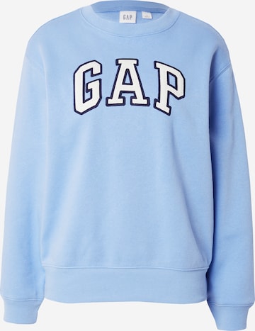 GAP Sweatshirt 'HERITAGE' in Blauw: voorkant