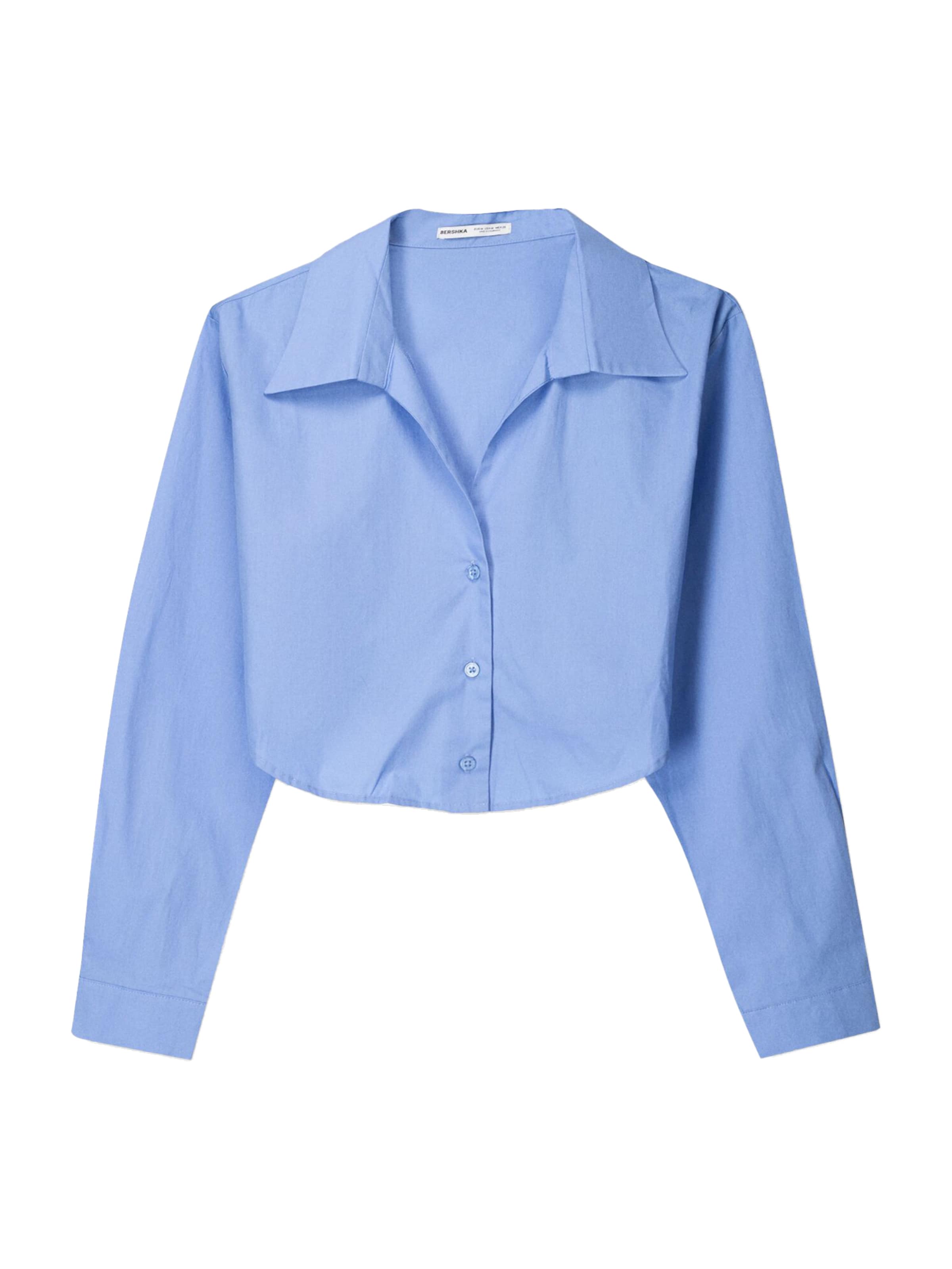 Camicia da donna di Bershka in blu: frontale