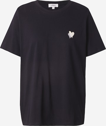 s.Oliver Shirt in Schwarz: Vorderseite