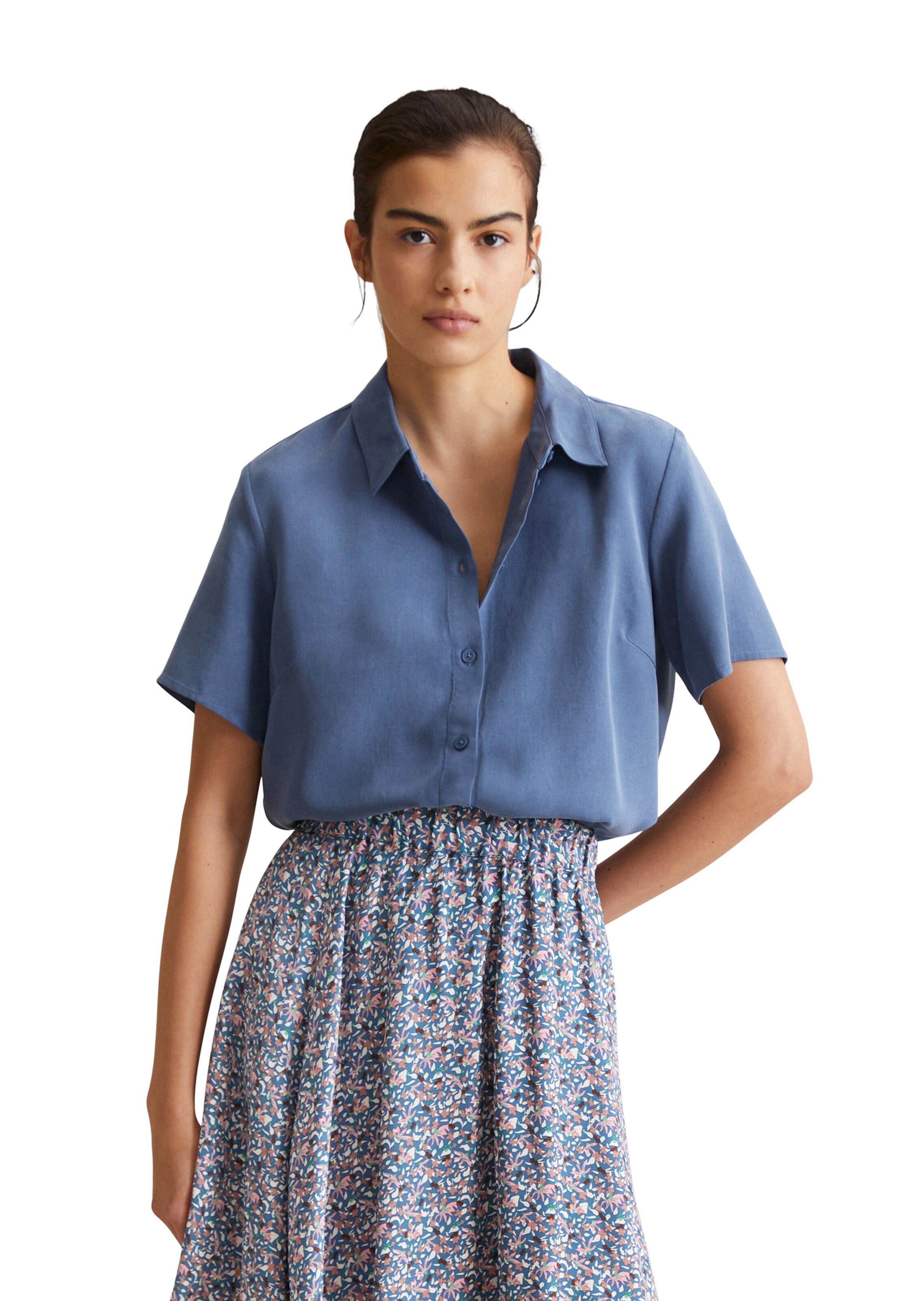 Marc O'Polo DENIM Blouse in Blue: front