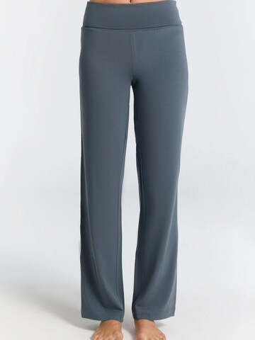 Leela COTTON Pants 'Damen Bio-Baumwoll Komforthose' in Blue: front