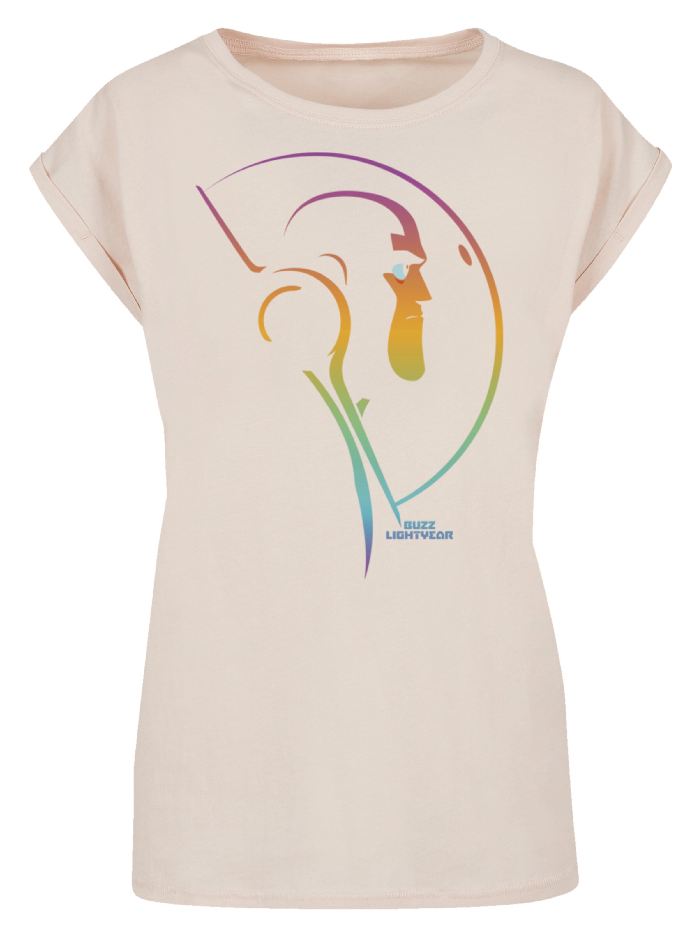 F4NT4STIC T-Shirt 'Buzz Lightyear Blended Stare' in Beige: Vorderseite