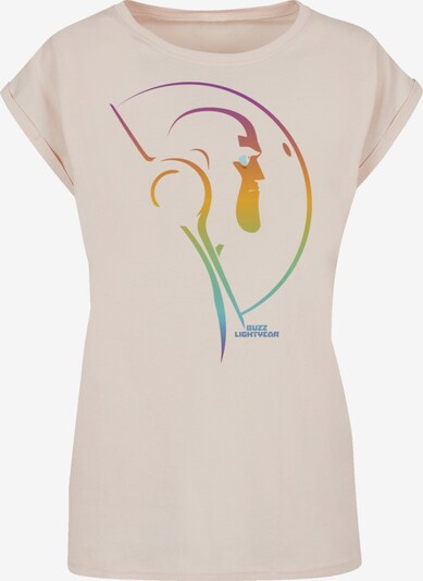 F4NT4STIC T-shirt 'Buzz Lightyear Blended Stare' en sable / turquoise / or, Vue avec produit