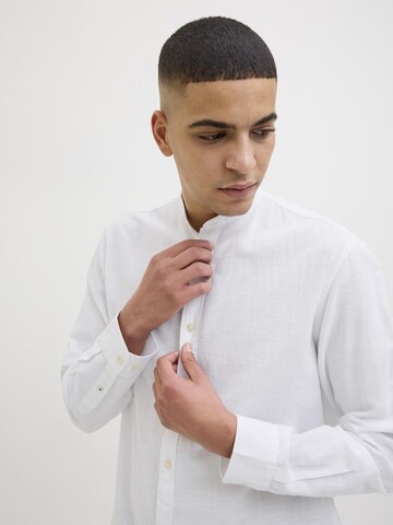 Slim fit Camicia 'JJESummer Band' di JACK & JONES in bianco