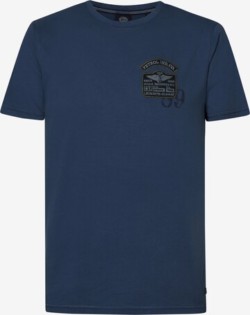 T-Shirt 'Palmetto' Petrol Industries en bleu : devant