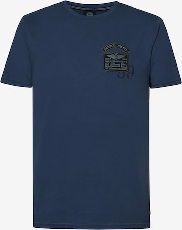 T-Shirt 'Palmetto' Petrol Industries en bleu : devant